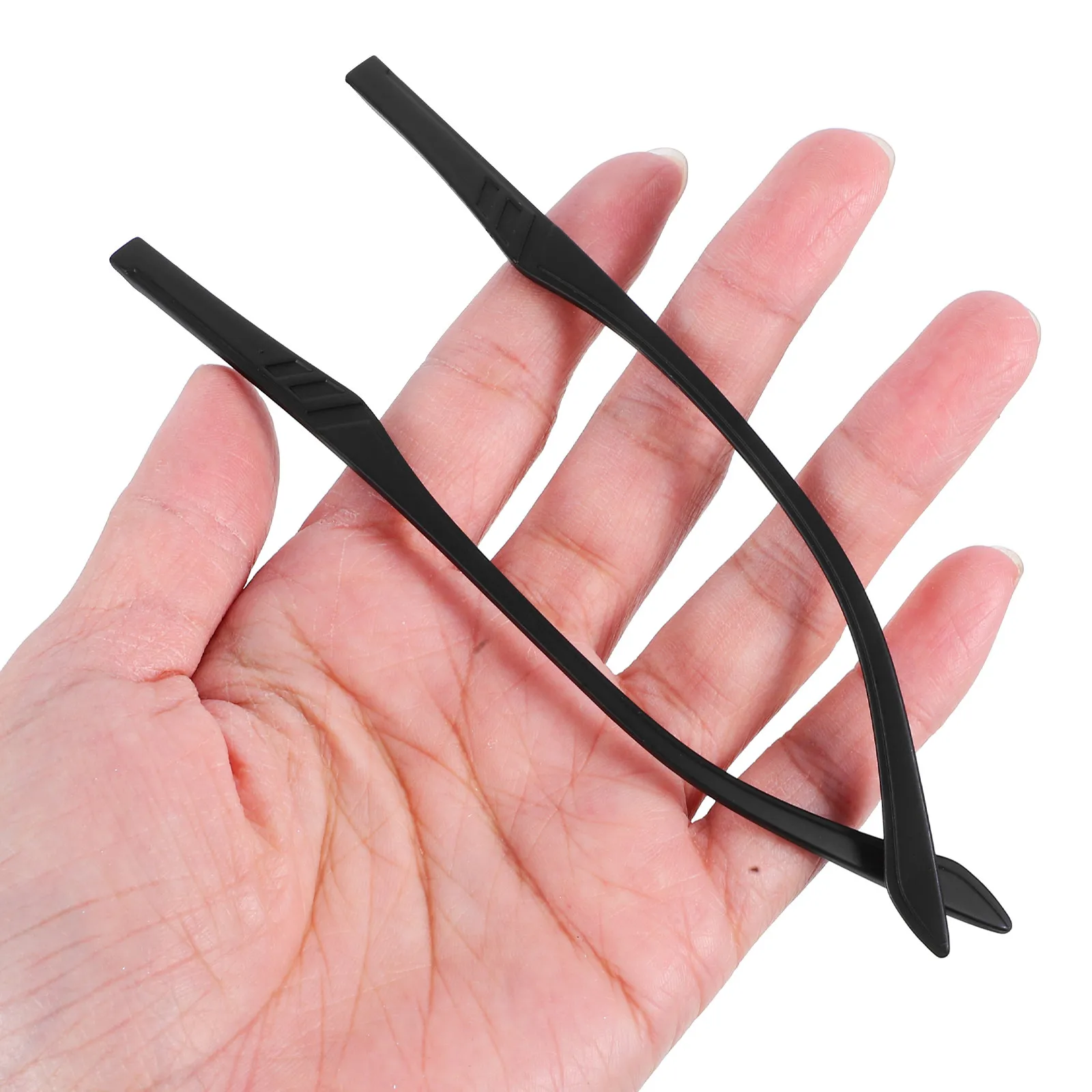 1Pair Glasses Leg Repair Kit Universal Replacement Arms Lightweight Comfortable Classic Black Eyeglass Legs 5Mm Width Sunglasses