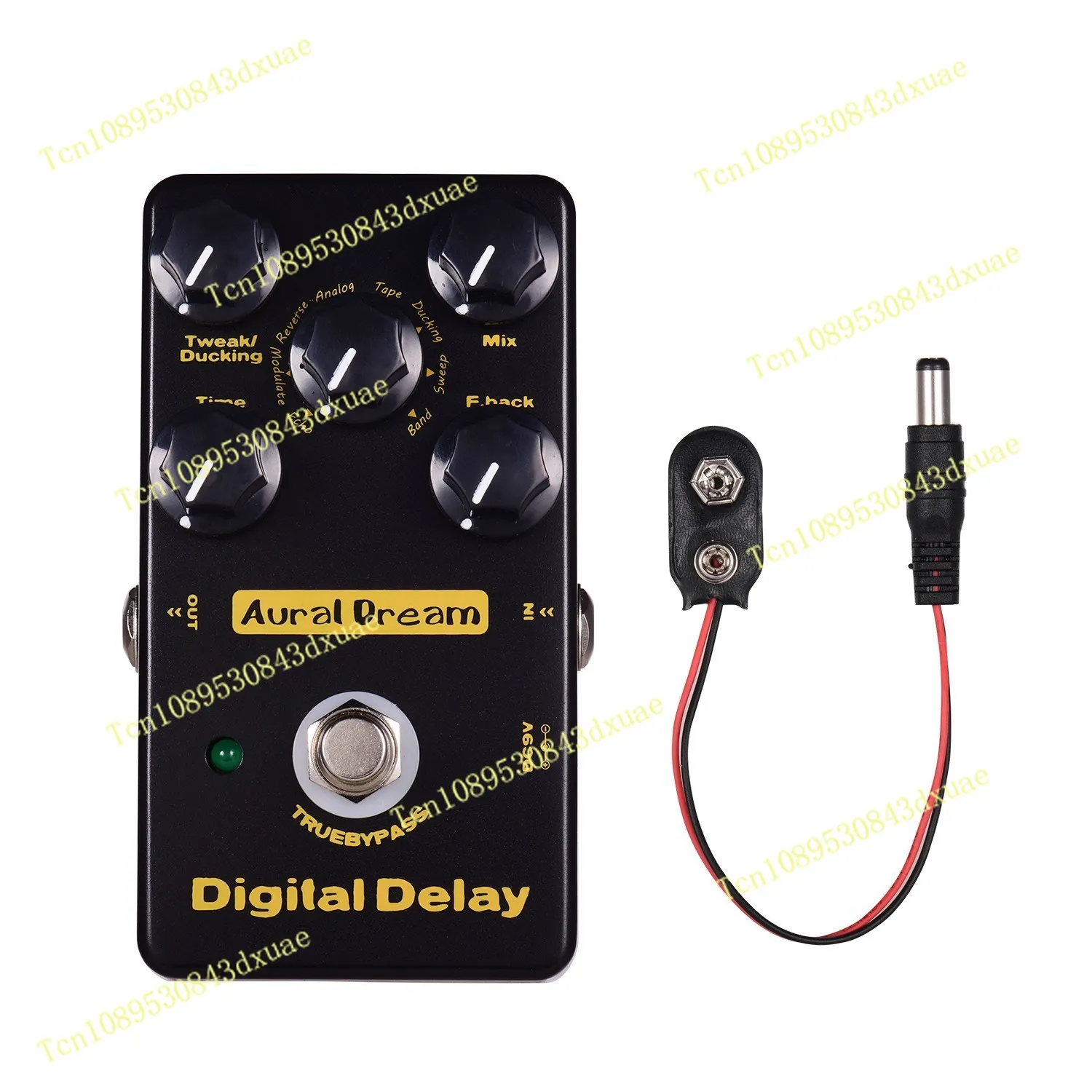 Aural Dream Digital Delay Guitar Effect Pedal 8 Effect Modes Aluminum Alloy Shell with True Bypass