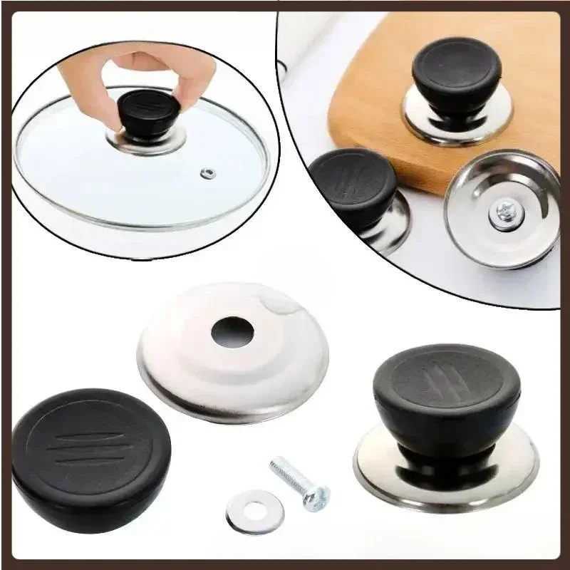 

1pcs Universal Pot Lid Handle Knob Pan Lid Holding Handle Kitchen Cookware Lid Replacement Knob Heat-Resistant Pot Pan Lids