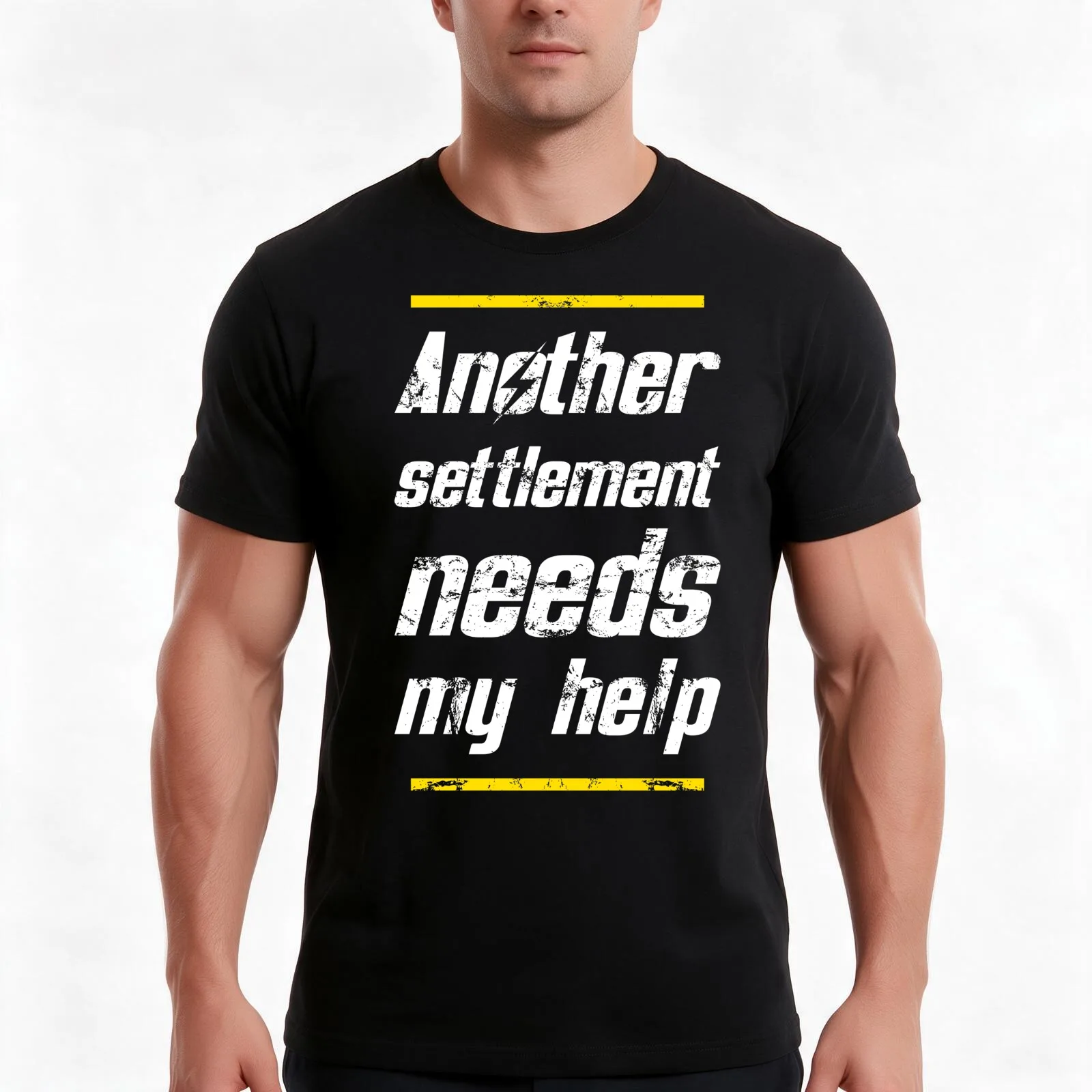 Another Settlement Needs MY Help T-Shirt, Summer Casual Cotton Tee, Oversized Streetwear Tops, Vintage Graphic Print