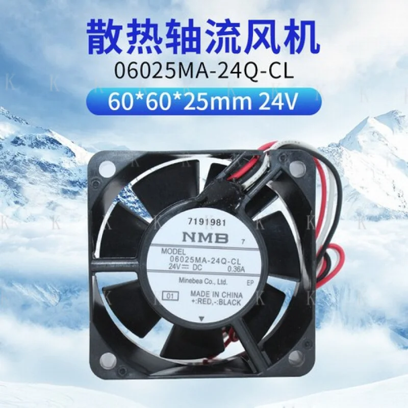 C  FOR  NMB 06025MA-24Q-CL 24V 0.36A 6025 high air volume inverter waterproof fan
