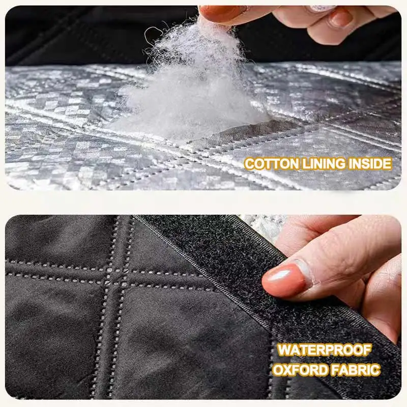 Winter cotton windproof and warm sealing film, bedroom anti cold and anti freezing zipper curtains, no need to drill holes
