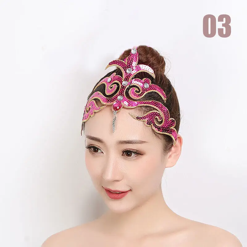 Copricapo da donna classico Folk Opening accessori per la danza testa da ballo Flower Stage Performance Hairwear accessori per capelli da sposa