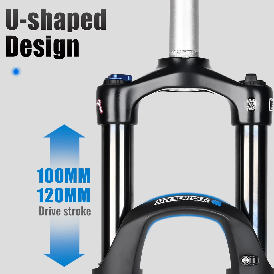 SR SUNTOUR XCR Mountain Bike Suspension Fork 120mm Travel QR