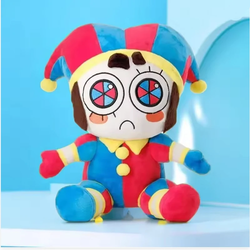Hot The Amazing Digital Circus Pomni Jester Clown Plush Toy Soft Stuffed Cartoon Doll Home Decor Throw Pillow For Adult Gift - view 2