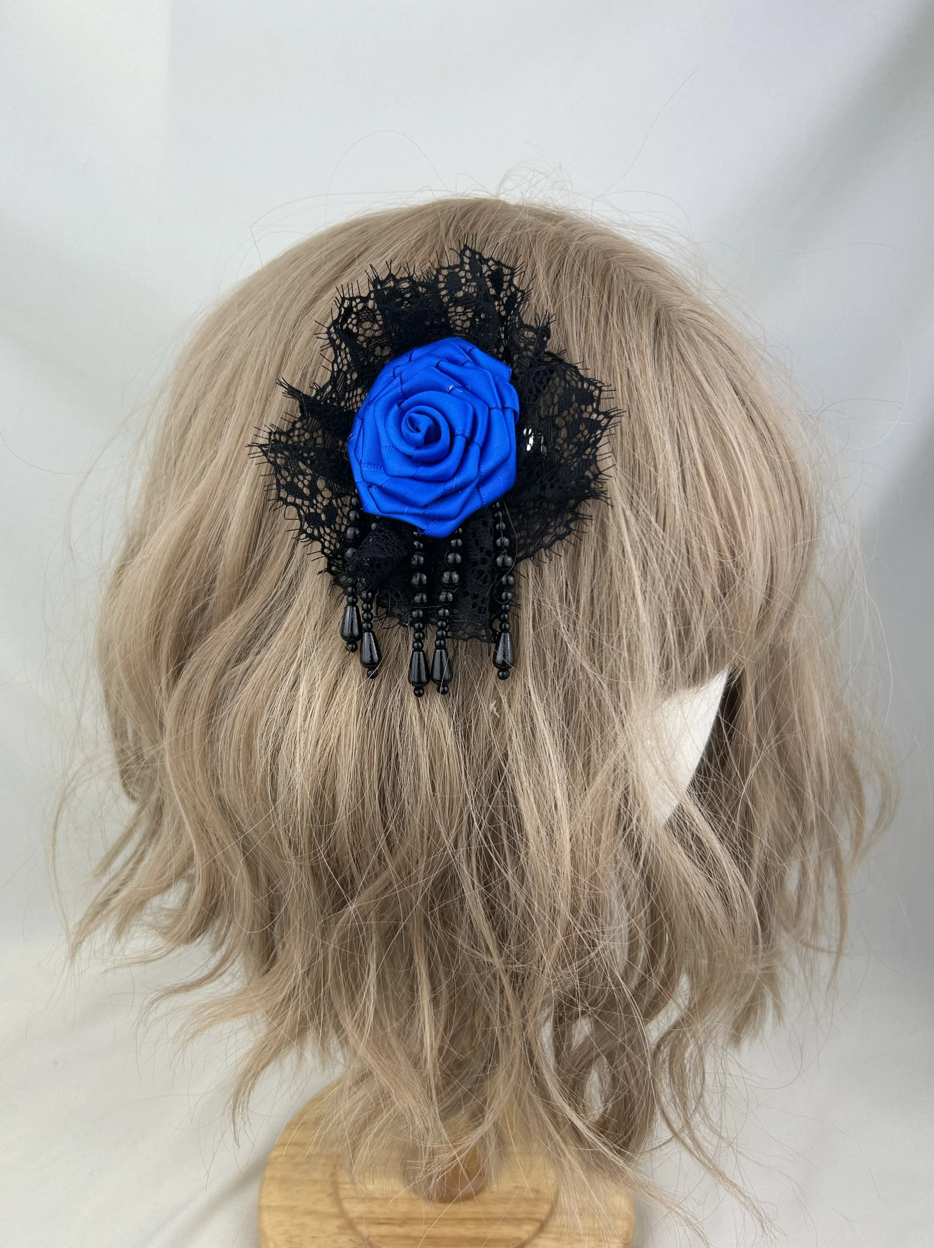 Gotische vintage kant handgemaakte Rose Haaraccessoires Y2K Pittige Meisjes lolita Cosplay Accessoire Droppshing