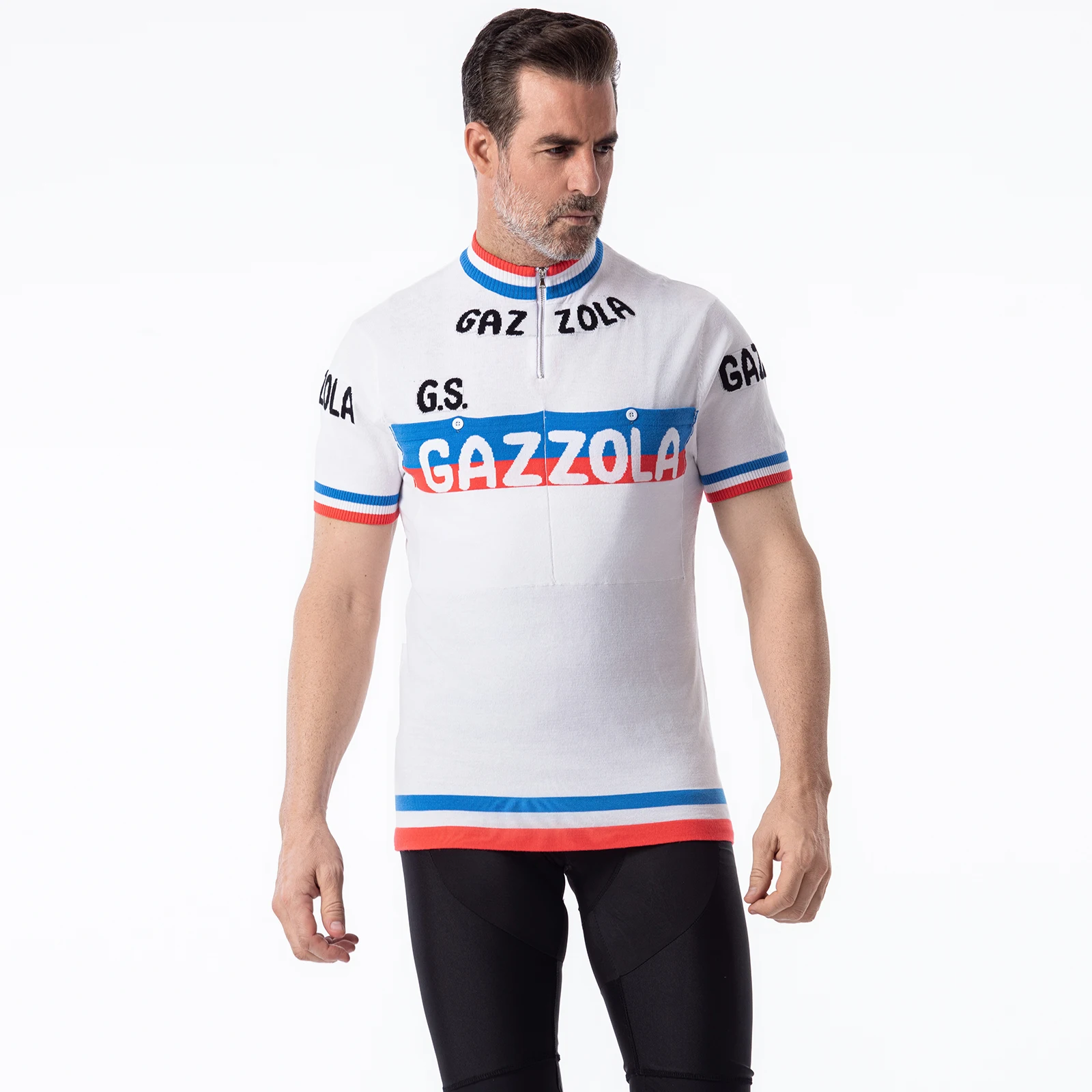 G. S. Gazzola Merino Wool Retro Cycling Jersey