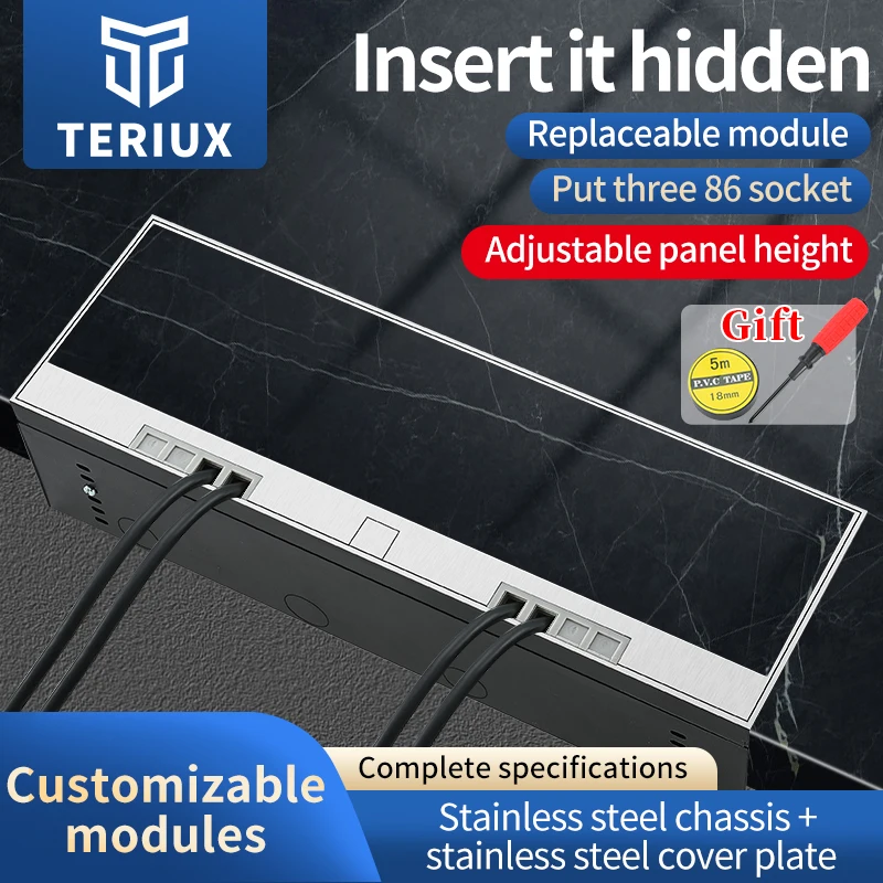 Factory sale  customizable floor socket box height adjustable box  embedded in marble/floor floor socket 400