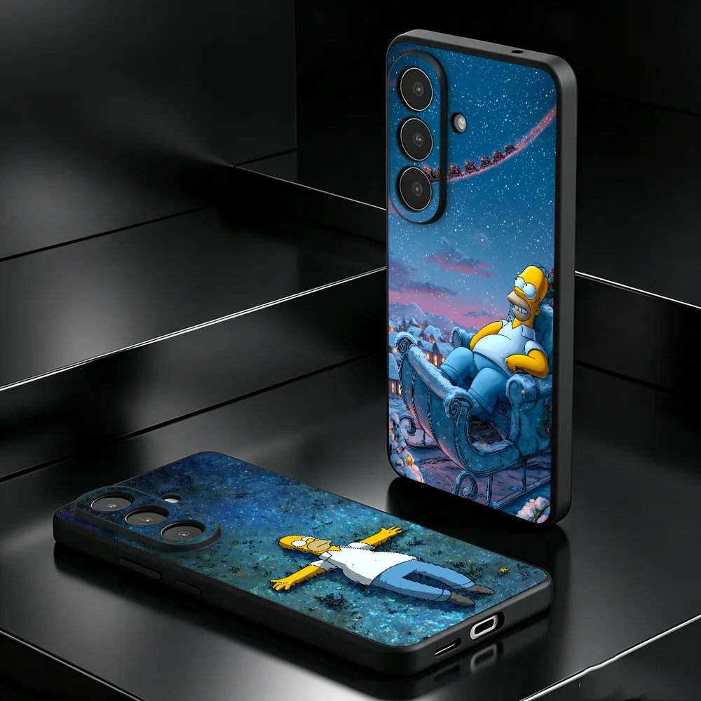 Homer S-Simpsons Sled Art Phone Cover Case for Samsung Galaxy A57 A52 A36 A23 A37 A55 A53 A17 A73 A51 A15 A06 A25 A16 A05 A12