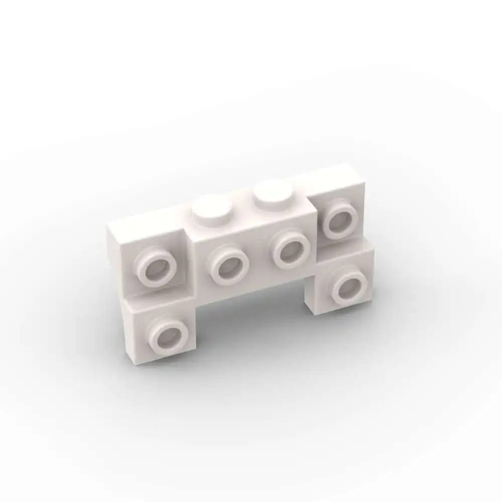 MOC 10개 부품 브릭 14520 수정된 2x4-1x4 2개의 홈이 있는 스터드 빌딩 블록 세트 얇은 측면 입자 장난감 생일 어린이 선물