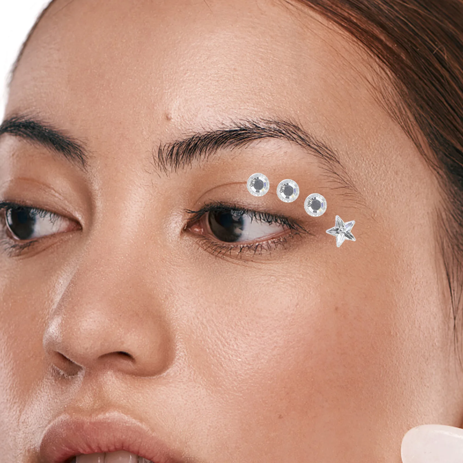 

Rhinestone Stickers Adhesive Face Gems Festival Bride Hair Accessories Self Adhesive Body Face Jewels Makeup Decals Pearl Tear