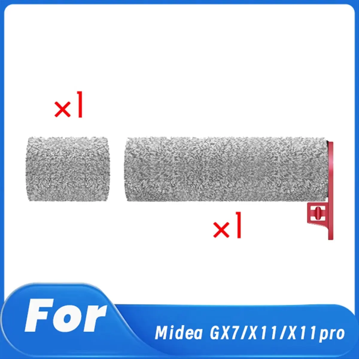 BRILLIANT For X11/X11 Pro/GX7 Floor Scrubber Roller Brush Replacement Parts Segmented Roller Brush Assembly
