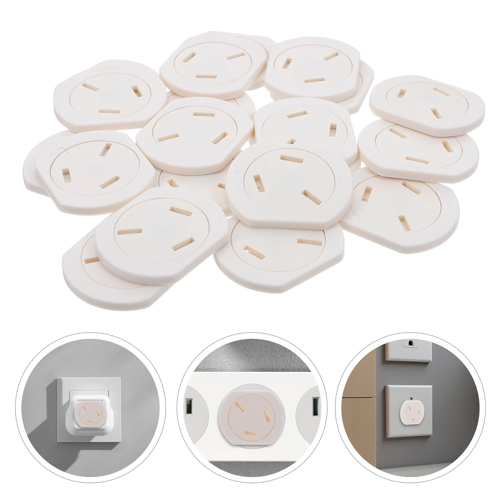

20Pcs Childproof Electrical Outlet Covers Automatic Self-Closing Plug Protector Baby Proof Socket Safety Caps Socket Covers Baby