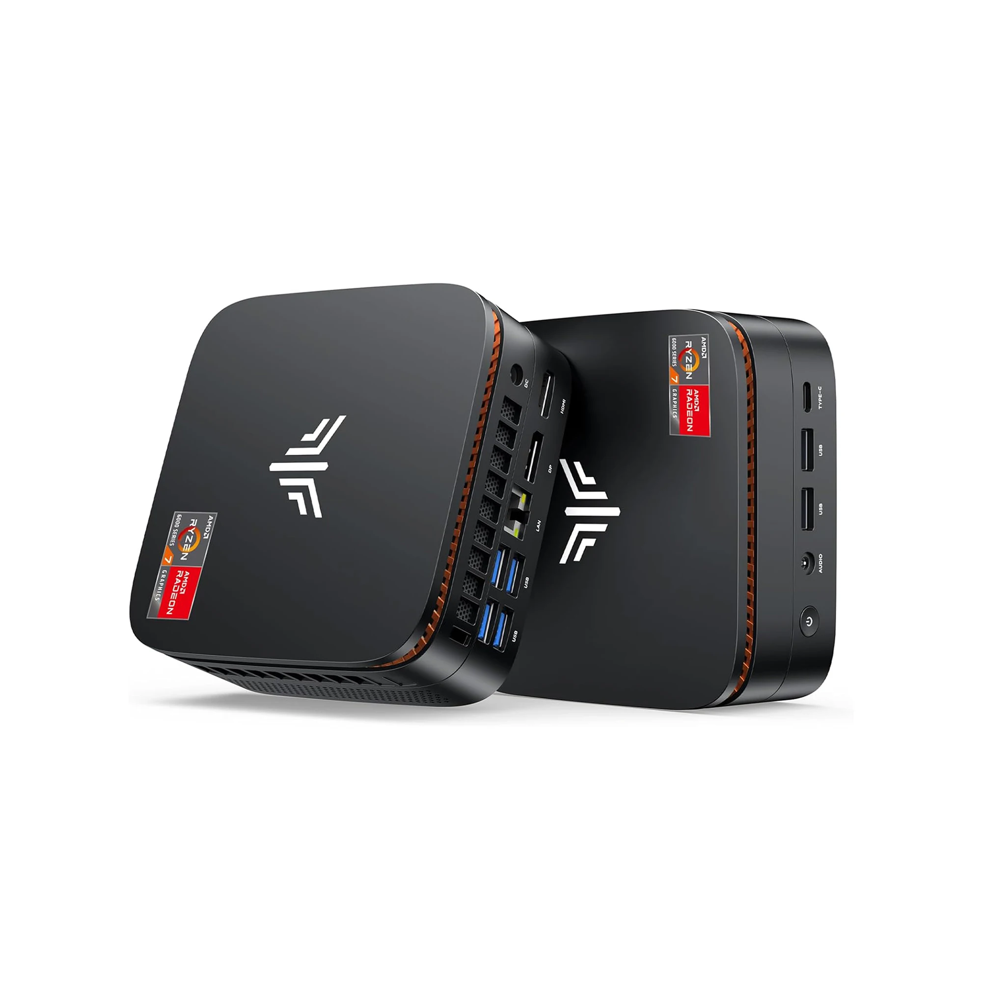 NOPOGI H1 Mini-PC AMD Ryzen 7 7735HS (8C/16T, bis zu 4,7 GHz) Mini-Computer 4K Dreifach-Display Mini-Desktop-Computer BT5.2/WiFi 6