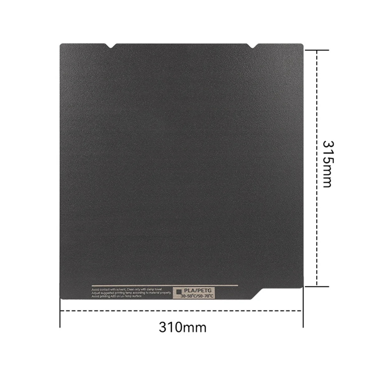 3D Printer Building Plate for Creality K1 MAX 310x315mm Double Side Polyurea Sheet Spring Steel Sheet Heat Bed