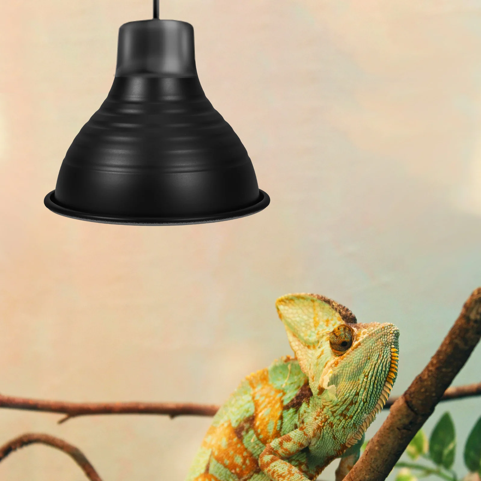 Reptile Light Fixtures Tank Accessory Lampshade Reflector Dome Pet Heat Protector Heating Ultraviolet Habitat Lighting