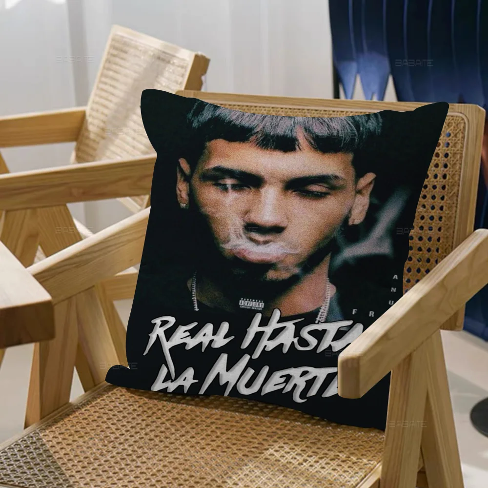 Hip Hop Rapper Anuel AA Cushion Cover 30x50 Polyester Sofa Cushions Decorative Throw Pillows Home Decoration Pillowcover