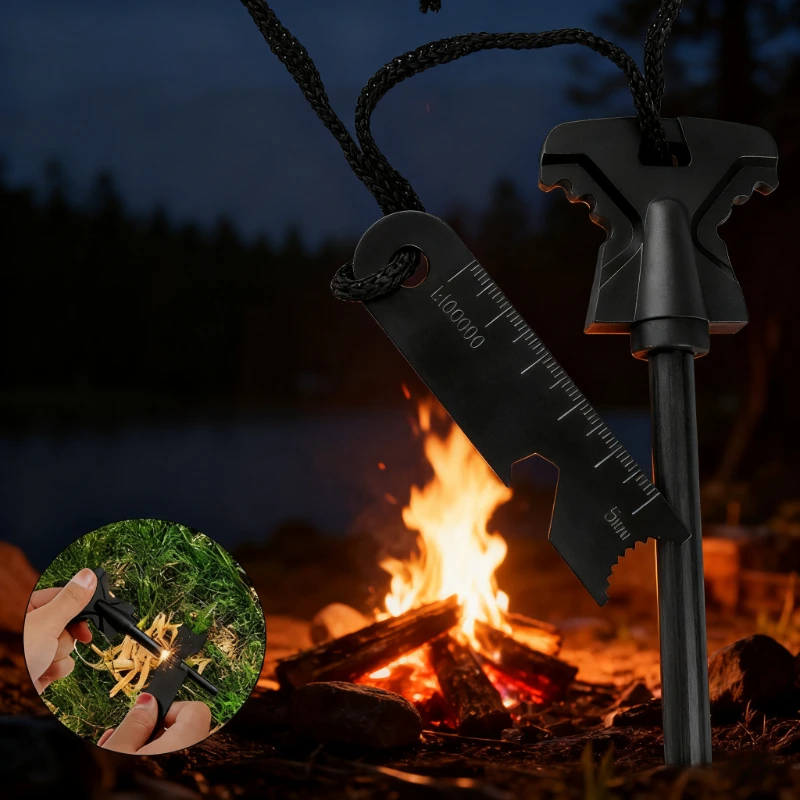 

New Bell Multi-Functional Fire Starting Magnesium Stick for Outdoor Survival Emergency Equipment Portable Stove Ignition Tool