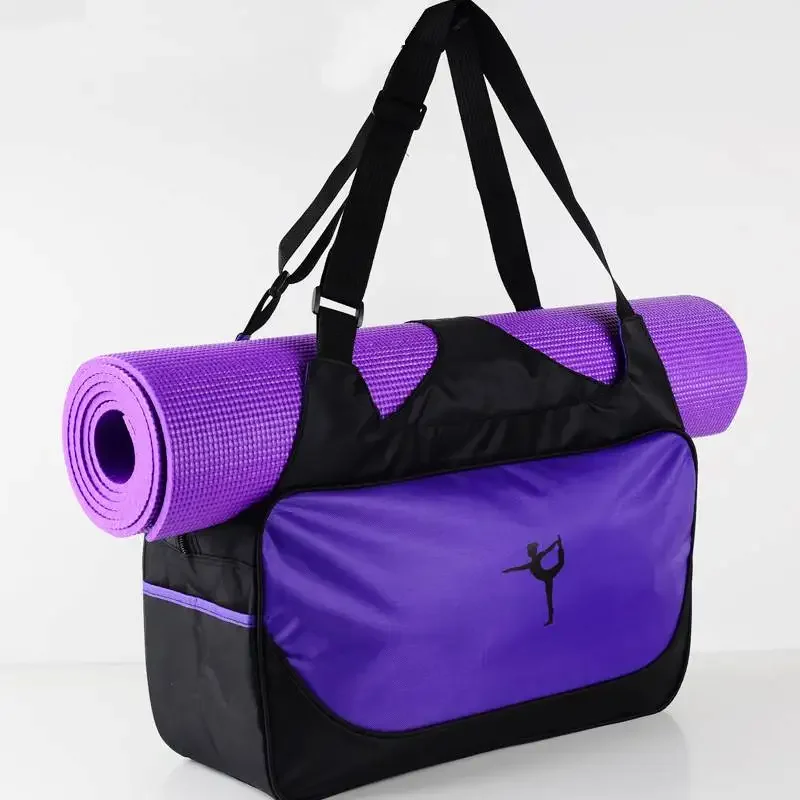 48*24*16cm Multifunctional Yoga Mat Bag Duffle Bag Fitness Yoga Bag Waterproof Yoga Pack Sports Gym Travel Handbag (No YogaMat)