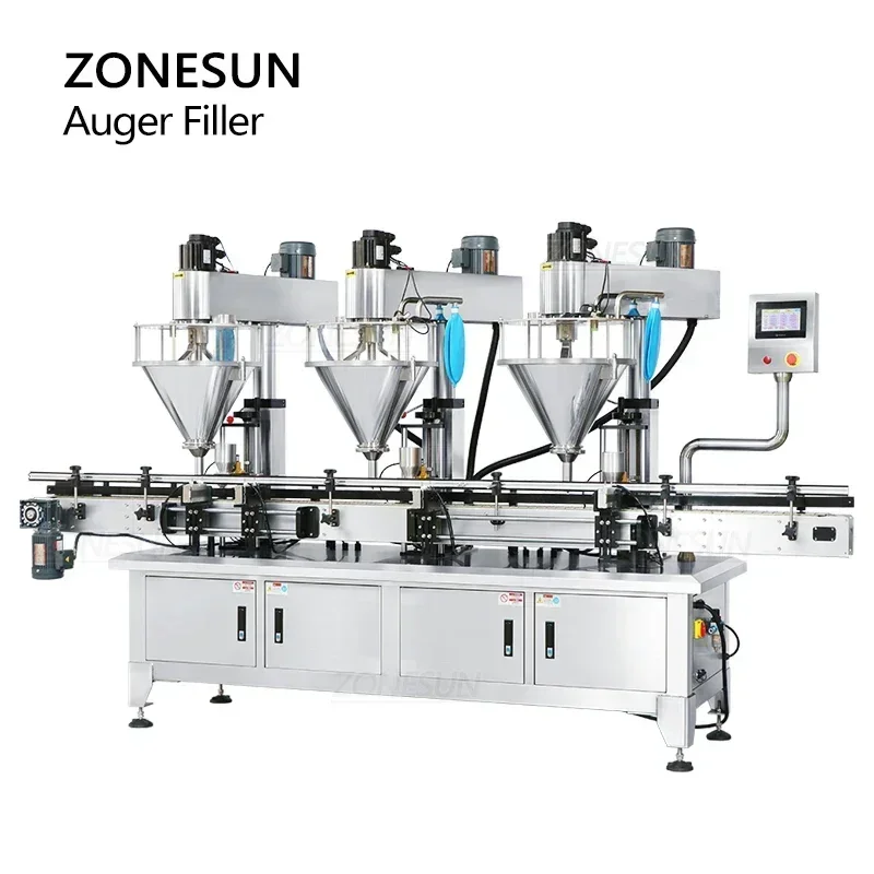 ZONESUN ZS-FM4A Riempitrice automatica per vasetti per bottiglie con servomotore a 4 teste