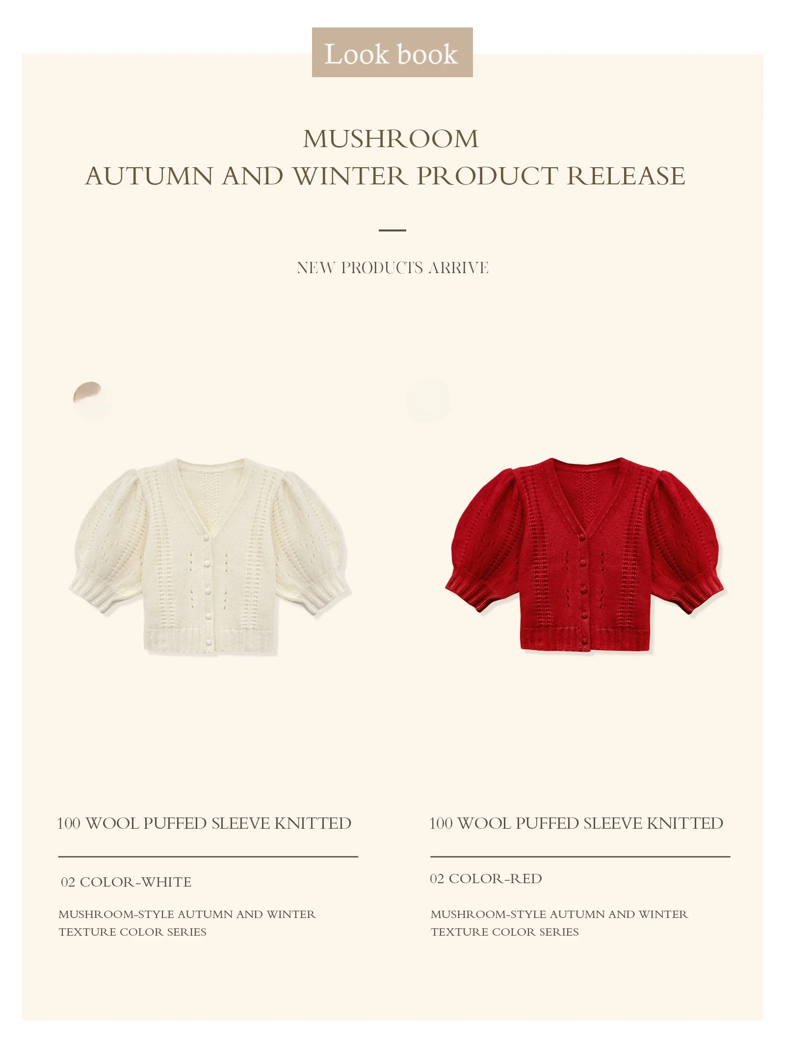 New Year Knitted Sweater 00 Wool Retro Sweet Bubble Sve Camere Yarn Women's Faion Retro Sle ort Sve Sweater