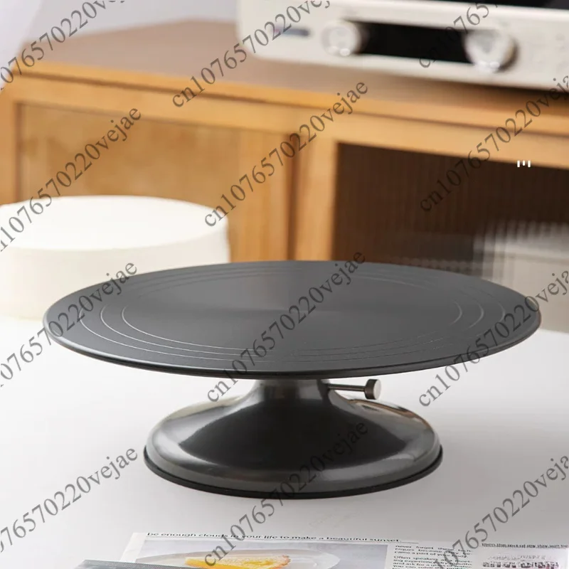 Aluminum Alloy Cake Decoration Turntable with Non-Slip Base - 12-Inch Electric Cake Turntable  Pink Commercial Grade