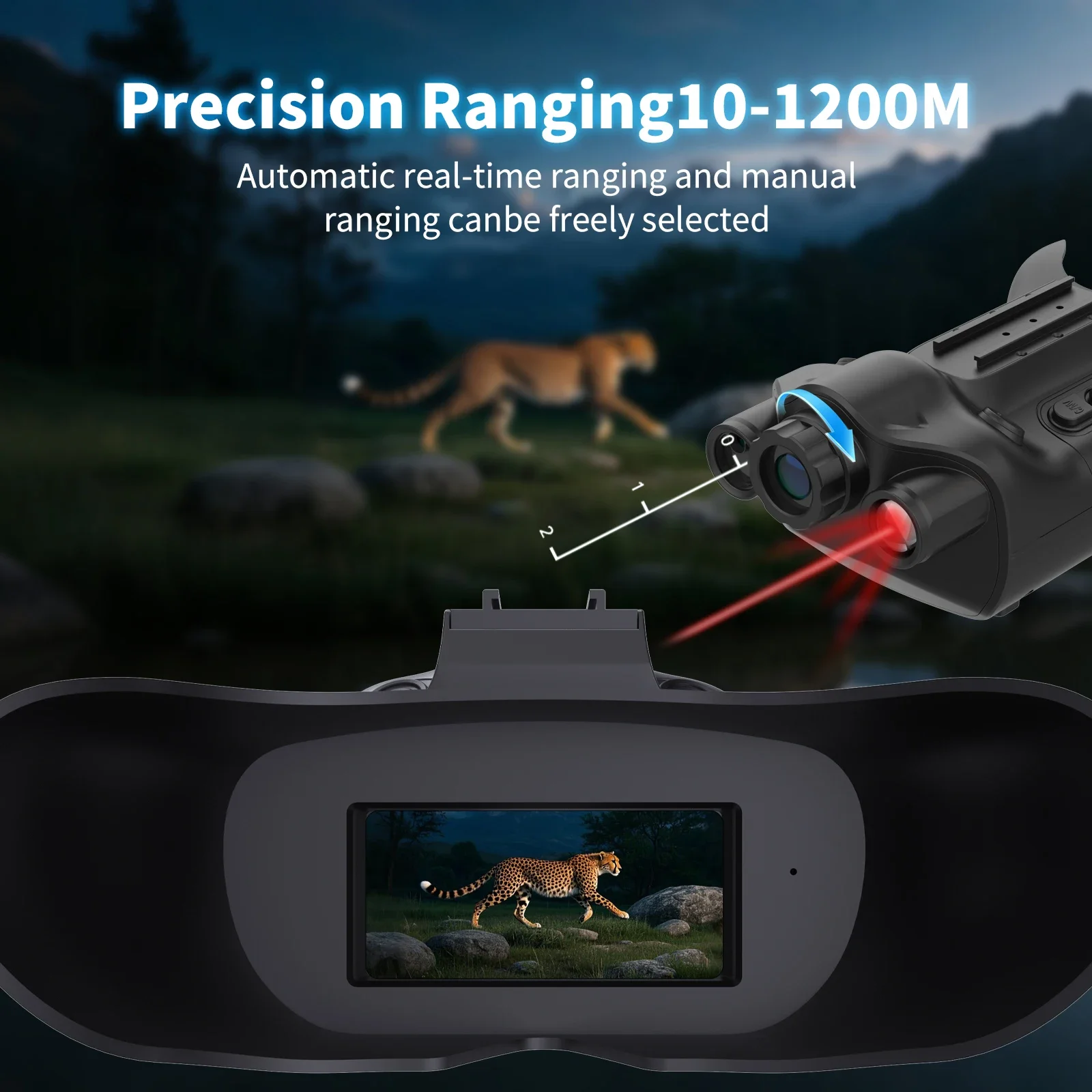 HD Night Vision Binoculars: 5X Optical Zoom, 3