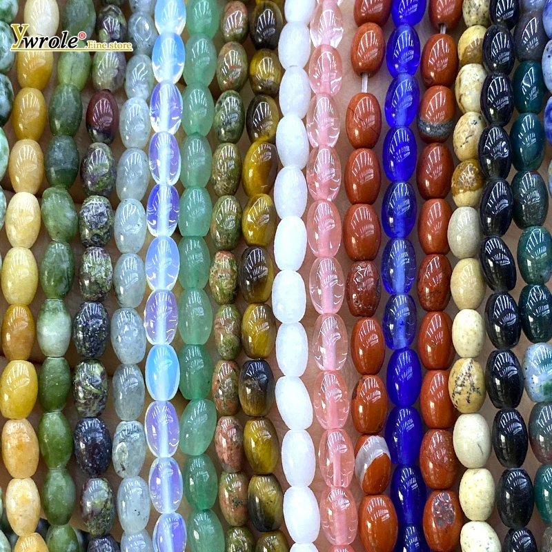 

Oval 4x7mm Natural Stone Lapis Rhodochrosite Jade Onyx Loose Spacer Beads for Jewelry Making Diy Bracelet Charms Accessories