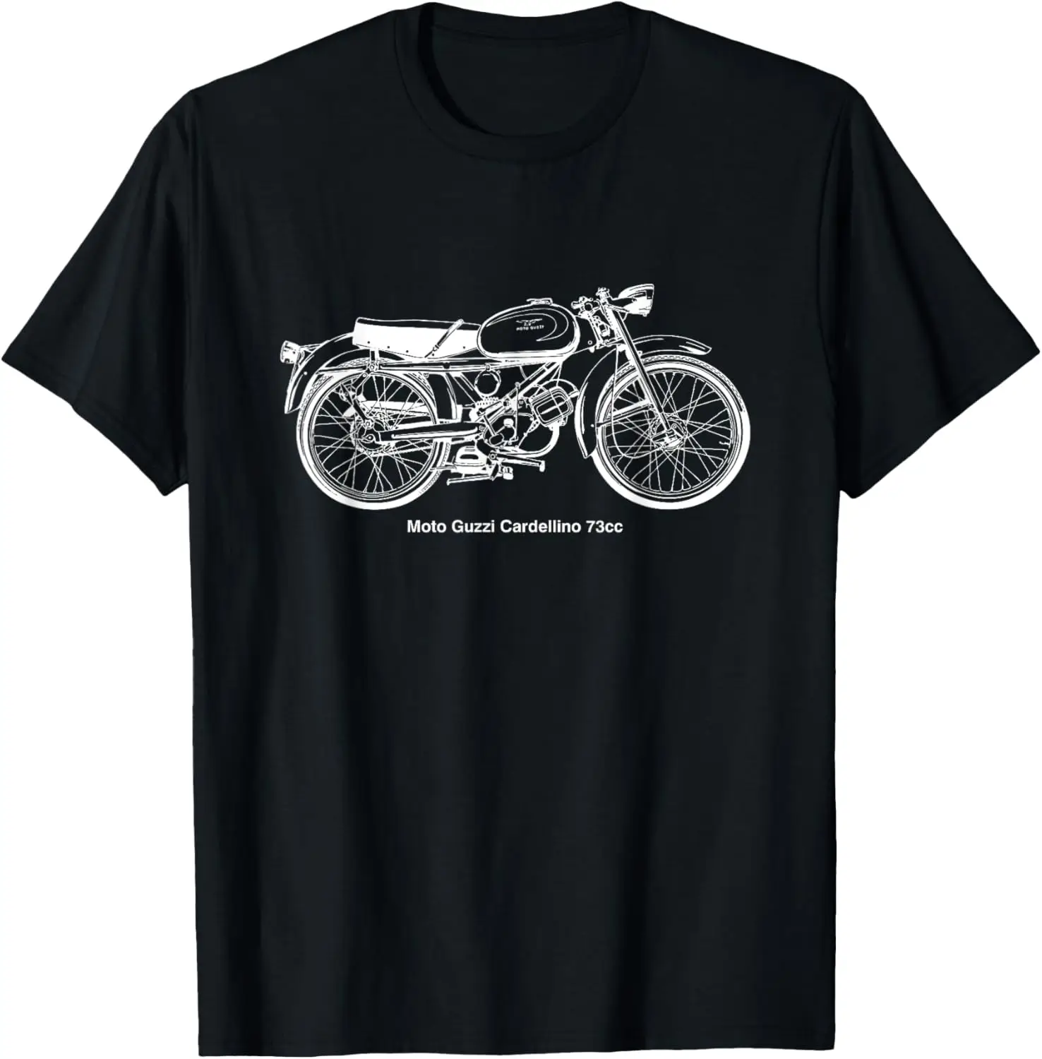 

Retro Classic 73cc Motorcycle Moto T-shirt Vintage Motobike Motorcycle