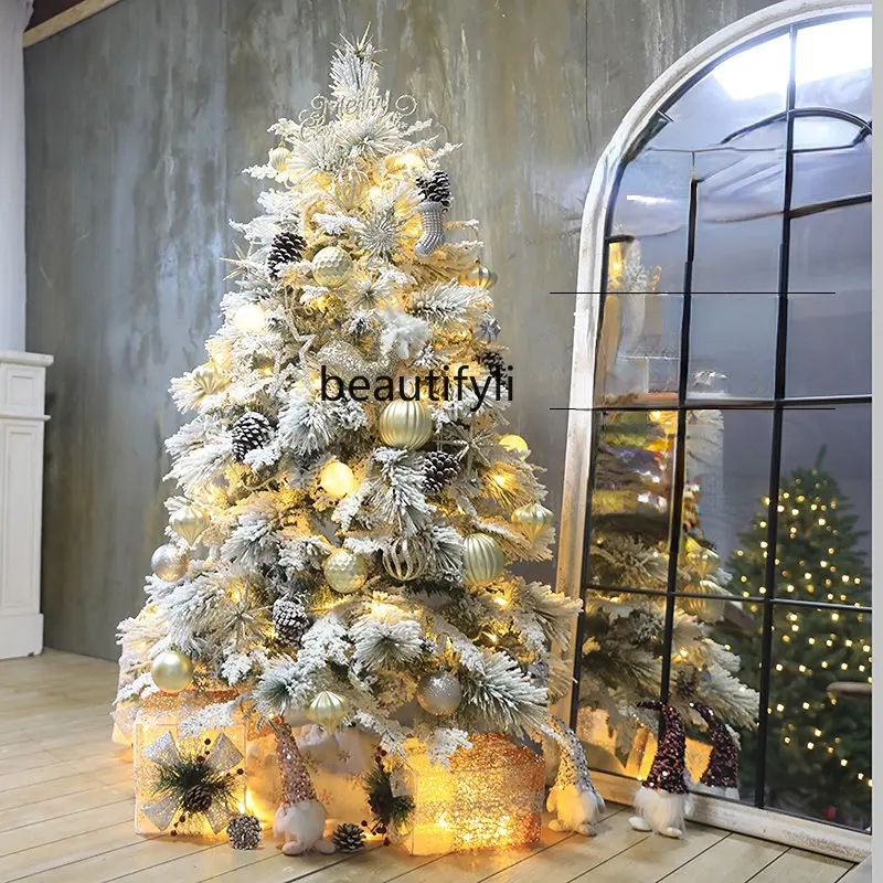 

yj Home Christmas Tree 1.5/1.8/2.1 M Large Christmas Decorations Package Hotel Christmas Decoration