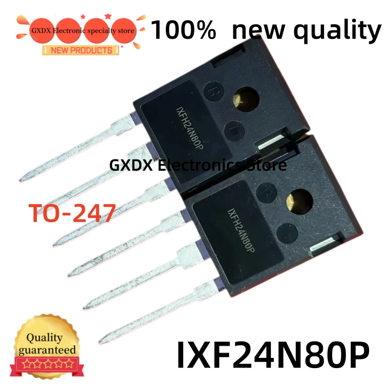 5-10-30-50 unidades/lote 100% nuevo TO247 IXFH24N80P 24A800V TO-247 IXFH24N80 24N80P 24N80 N-channel Field-effect Transistor