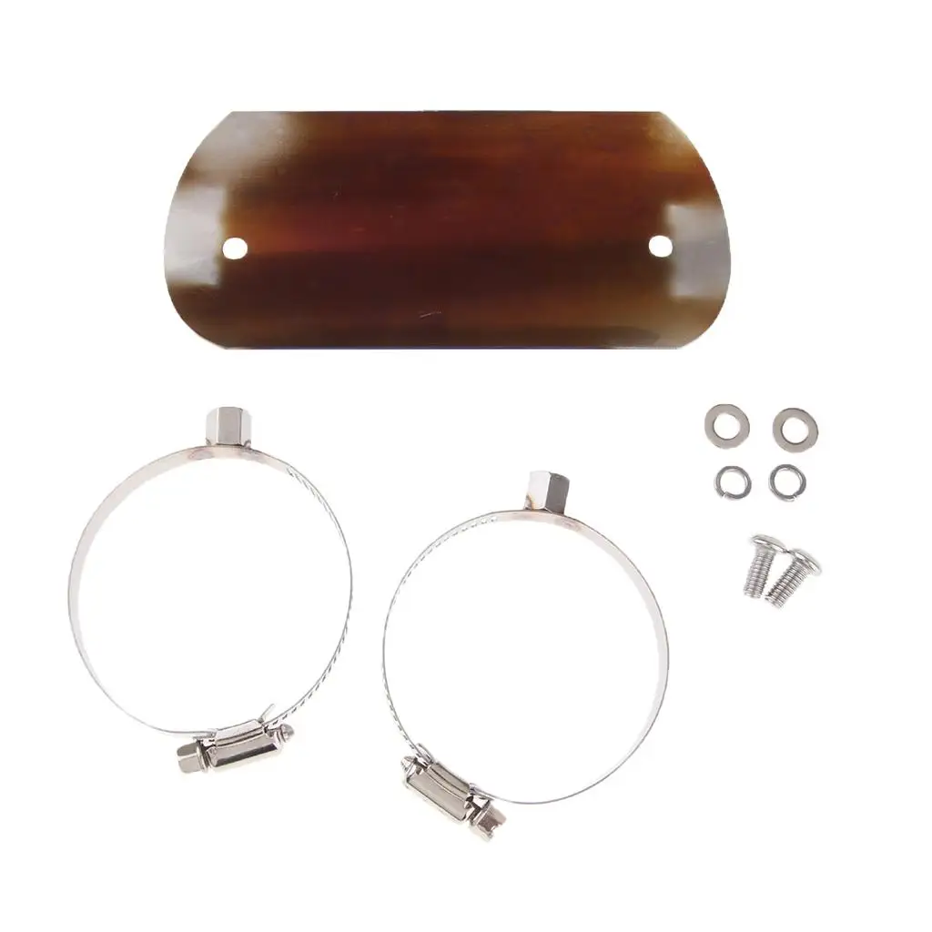 

Stainless Steel Exhaust Pipe Heat Shield Guard Universal Leg Protector for Motorcycle