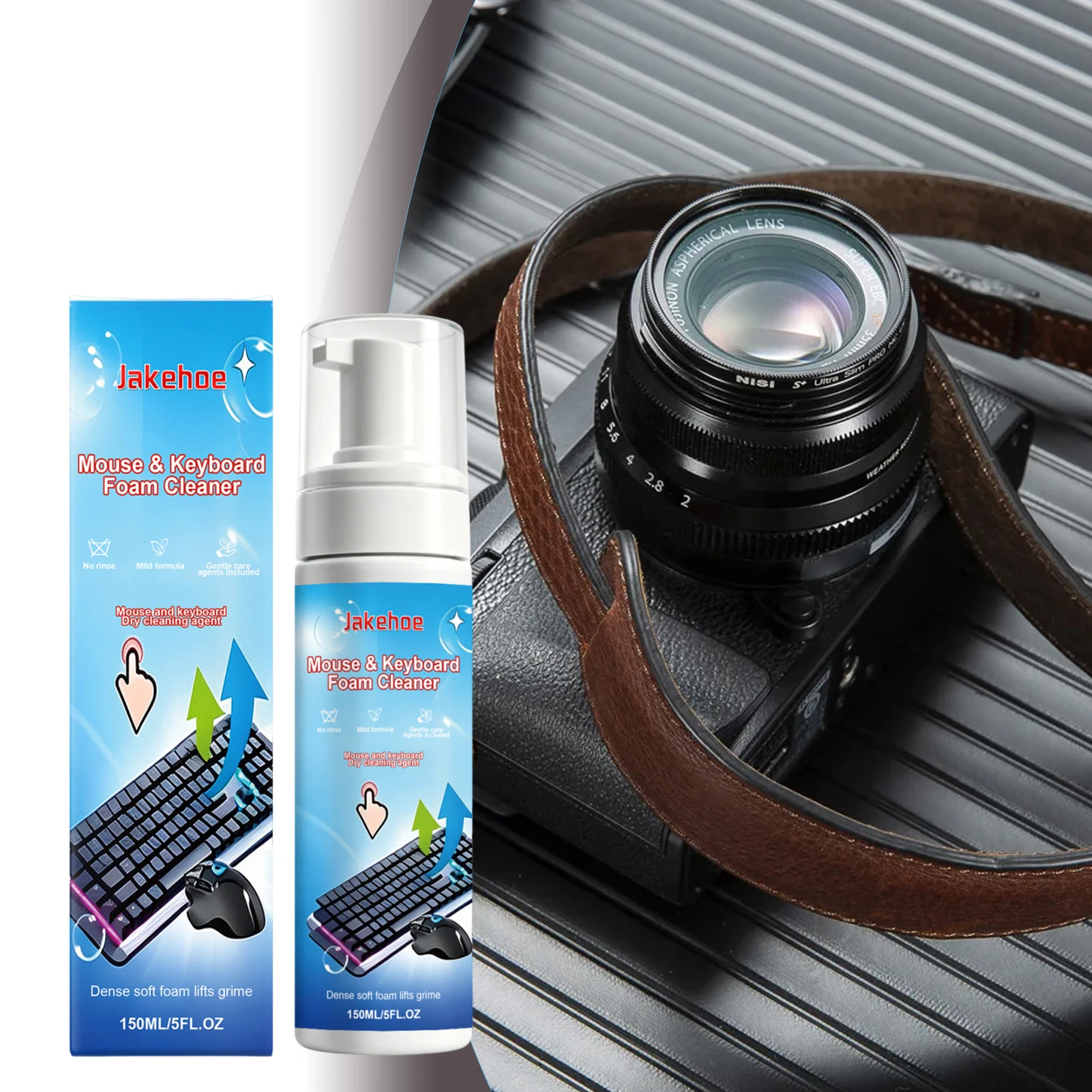 Keyboard Mouse Foam Cleaner Deep Cleansing Quick-Drying Formulas Safe Multisurface Cleaner For Any TV Keyboard