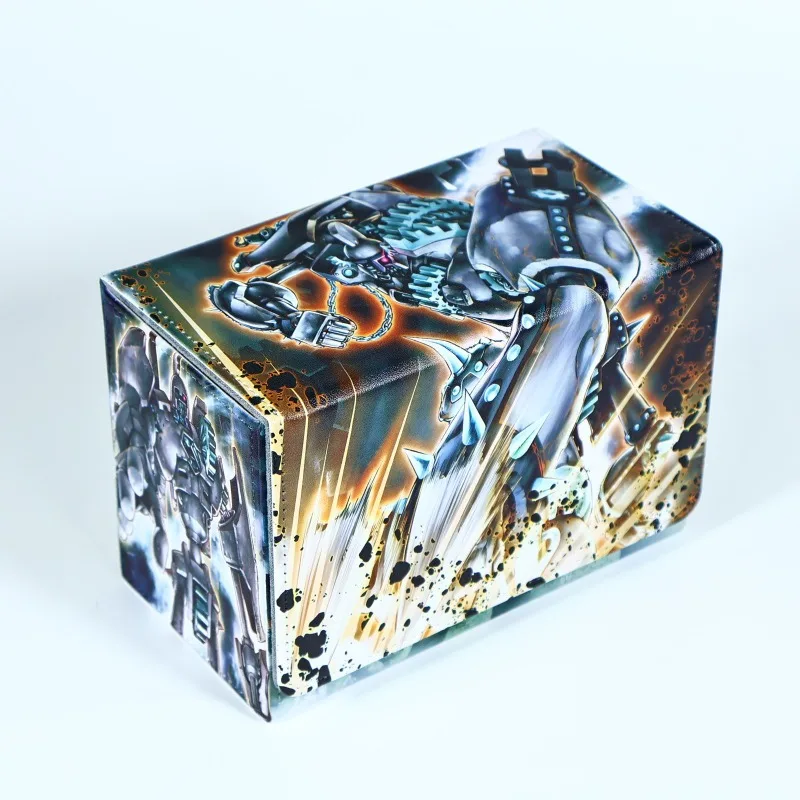 Yu-Gi-Oh! Ultimate Ancient Gear Golem Window Card Box Ancient Gear Knight Leather Magnetic Double Layer Game Card Storage Box