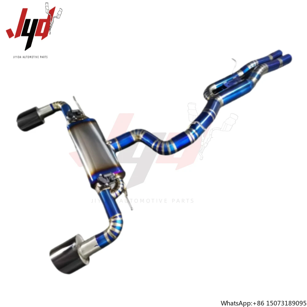 

Популярная выхлопная система Catback для TTRS 2.5T 2017-2023, спортивная выхлопная система из нержавеющей стали SS304, полированный глушитель, выхлопные трубы с клапаном, на заказ