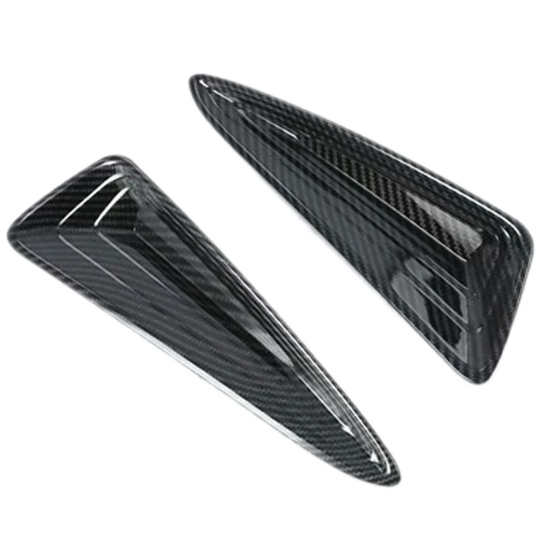 for Toyota Chr C-Hr 2016 2017 Exterior Abs Carbon Fiber Nonporous Front Bumper Side Grille Cover Trim Front Grate Foglight