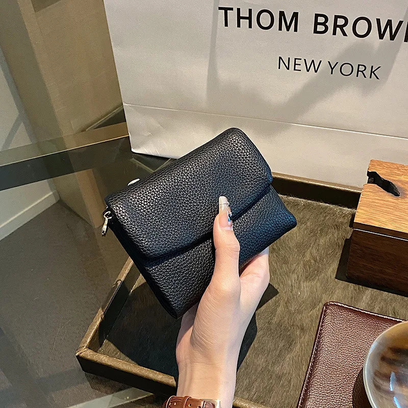 Western PU Leather Multi-card slot Large Capacity Women Wallet Fashion Three Floded Purse for Ladies