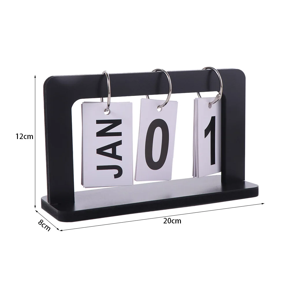 

Photography Props INS Wooden Calendar Nordic Style Durable Perpetual Calendar Creative Solid Desktop Schedule Home