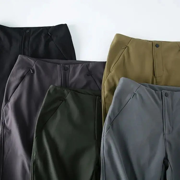 방수 기능이 있는 남성용 캐주얼 바지, 조절 가능한 허리끈, 모든 날씨에 적합한 야외용 부드러운 카고 바지