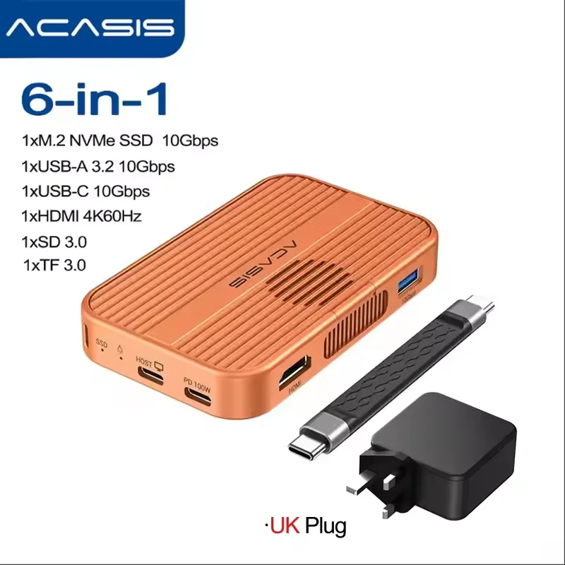 Acasis M.2 NVMe SSD エンクロージャー 10Gbps USB-C