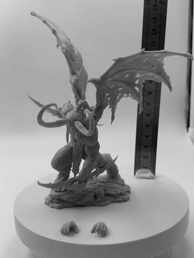 Soldat l\'inventaire en résine, échelle 1/24, kit de jeu Rick, chasseur de démons, statue Kokor, cadeau non assemblé, non peint, livraison gratuite