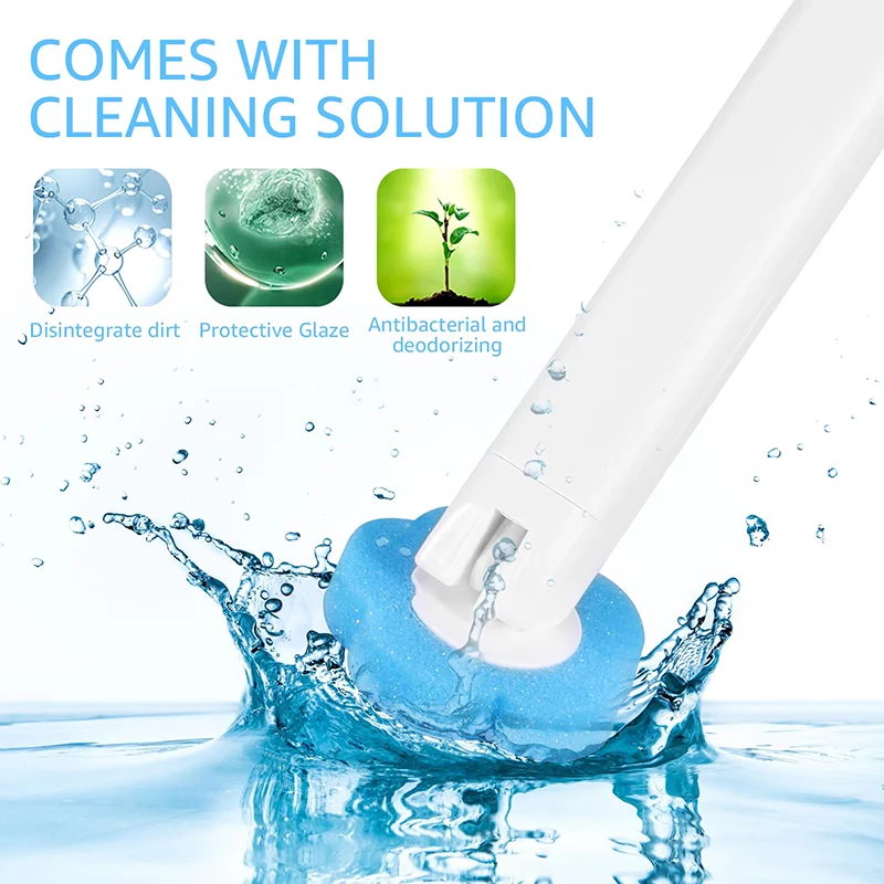 12/18Pcs Toilet Brush With Disposable Replacement Head Kits Upgrade Long Handle Bathroom Cleaning Brush For Home Wc Accessories