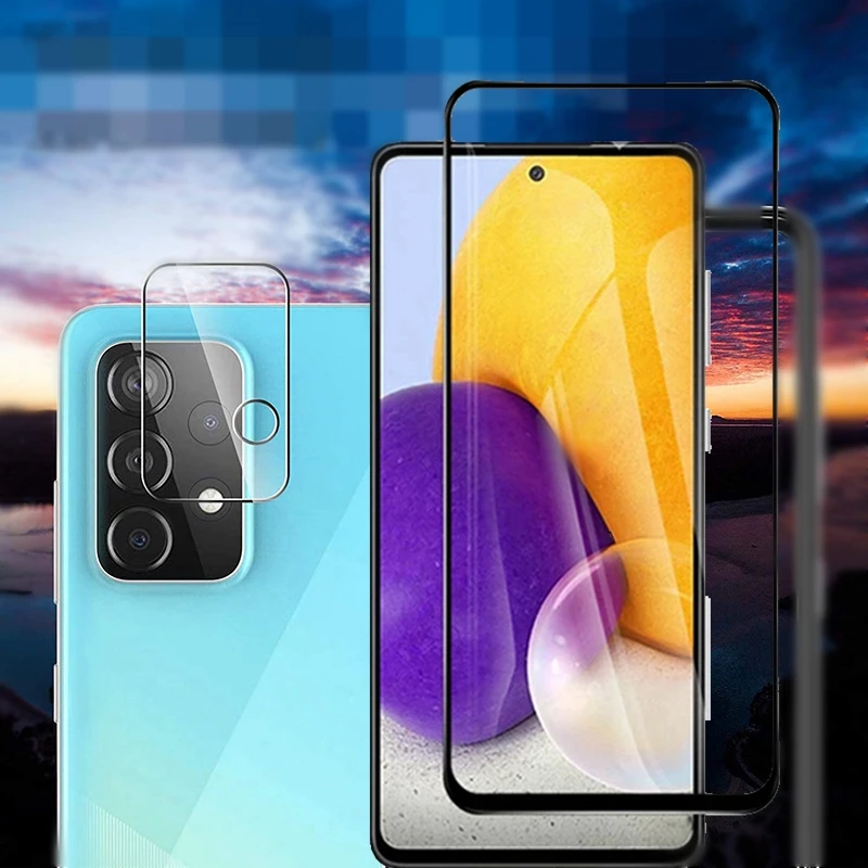 Niphabe 3 Pezzi Vetro Temperato per Samsung Galaxy A54 5G con