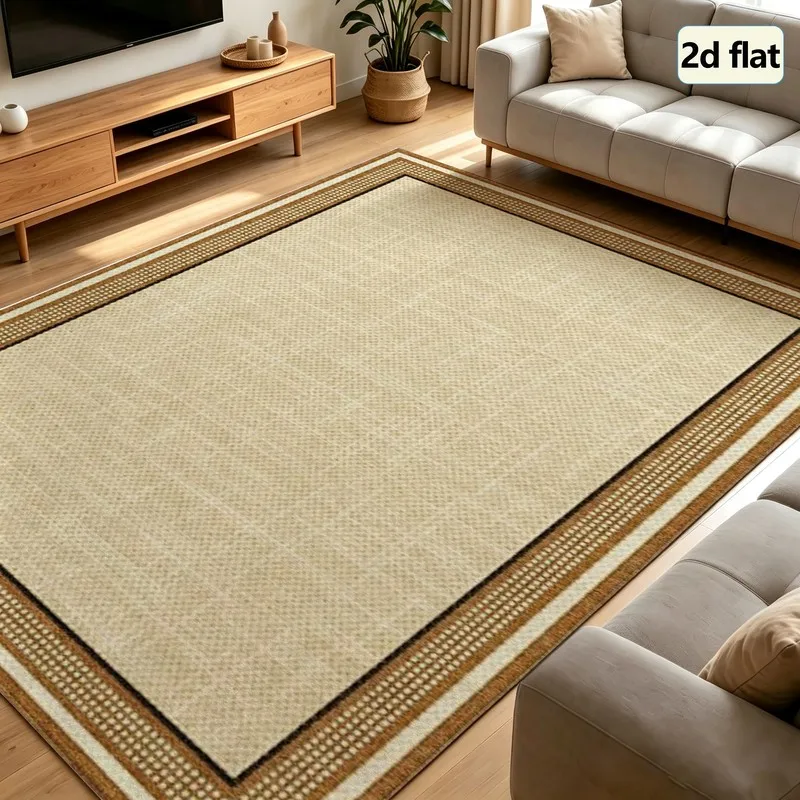 1 Piece Farmhouse Style Rug, Soft and Comfortable, Easy to Maintain, Machine Washable, Indoor Floor Mat, Suitable for Placing under the Table, Suitable for Living Room, Bedroom, Dining Room, Entryway, Office, Hallway, Home Decor.