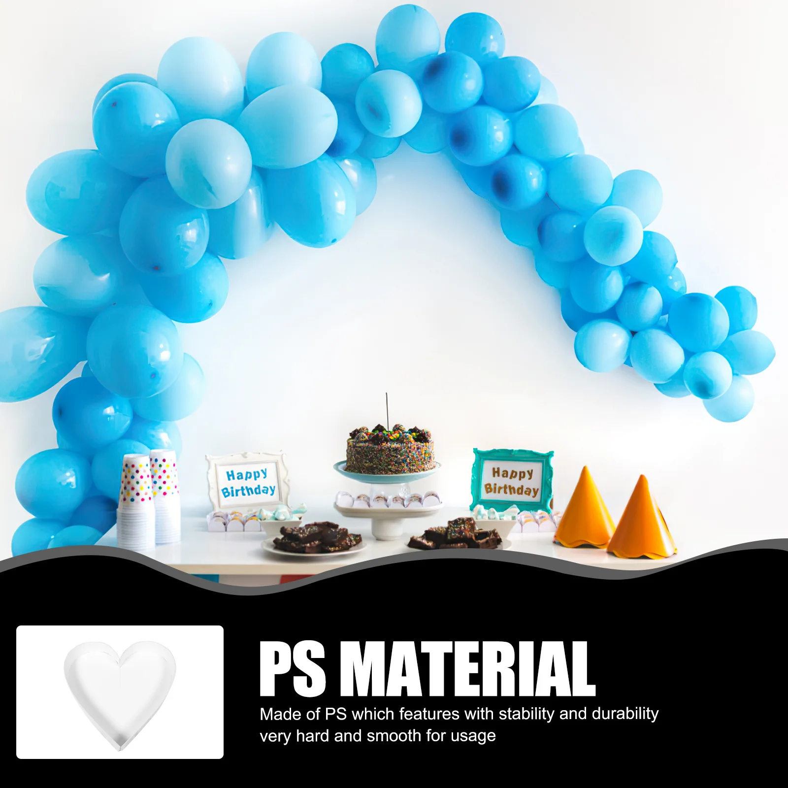 

Balloon Box Heart Shape Decorative Frame Birthday Party Photo Prop Wedding Balloon Box Ornament Wedding Party Favors