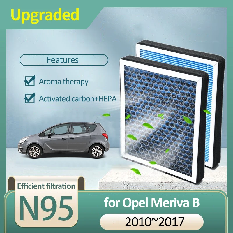 Activated Carbon Air Filter for Opel Meriva B Vauxhall Activan Crossvan MK2 2010 2011 2012 2013 2014 2015 2016 2017 Accessories