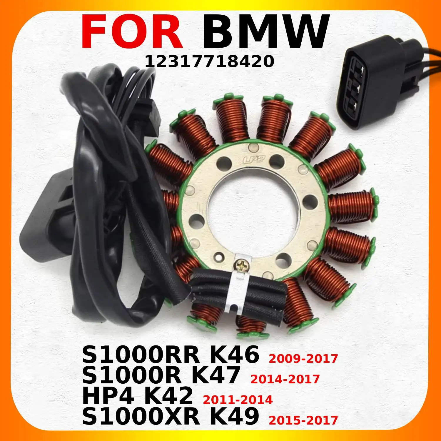 

Magneto Generator Stator Coil For BMW S1000RR K46 S1000R K47 S1000XR K49 HP4 K42 OEM:12317718420 Motorcycle Accessories
