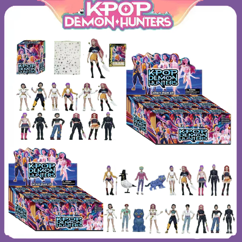 Kpop Demon Hunters Action Figure Blind box Toy Derpys Tiger Rumi Mira Zoey Sussy Figurine Doll For Fans Gift Birthday Gift