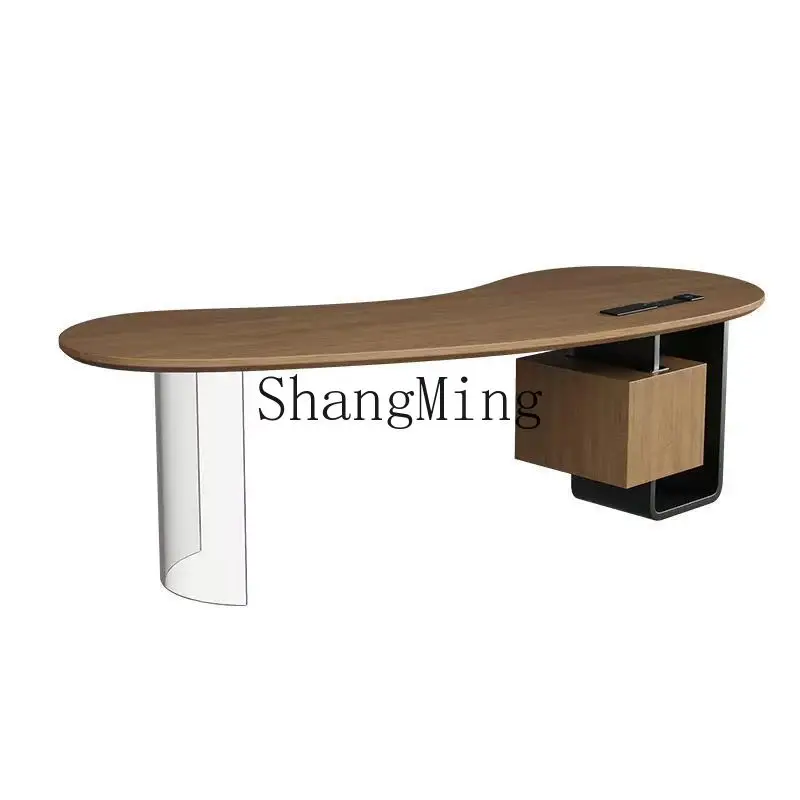 FG good-looking  solid wood study boss desk light luxury minimalist modern simple computer home desk