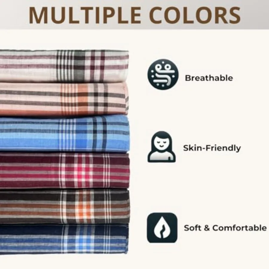 12 упаковок мужских носовых платков, классические носовые платки для мужчин, карманные квадратные мужские носовые платки, мужские носовые платки, 6 цветов для